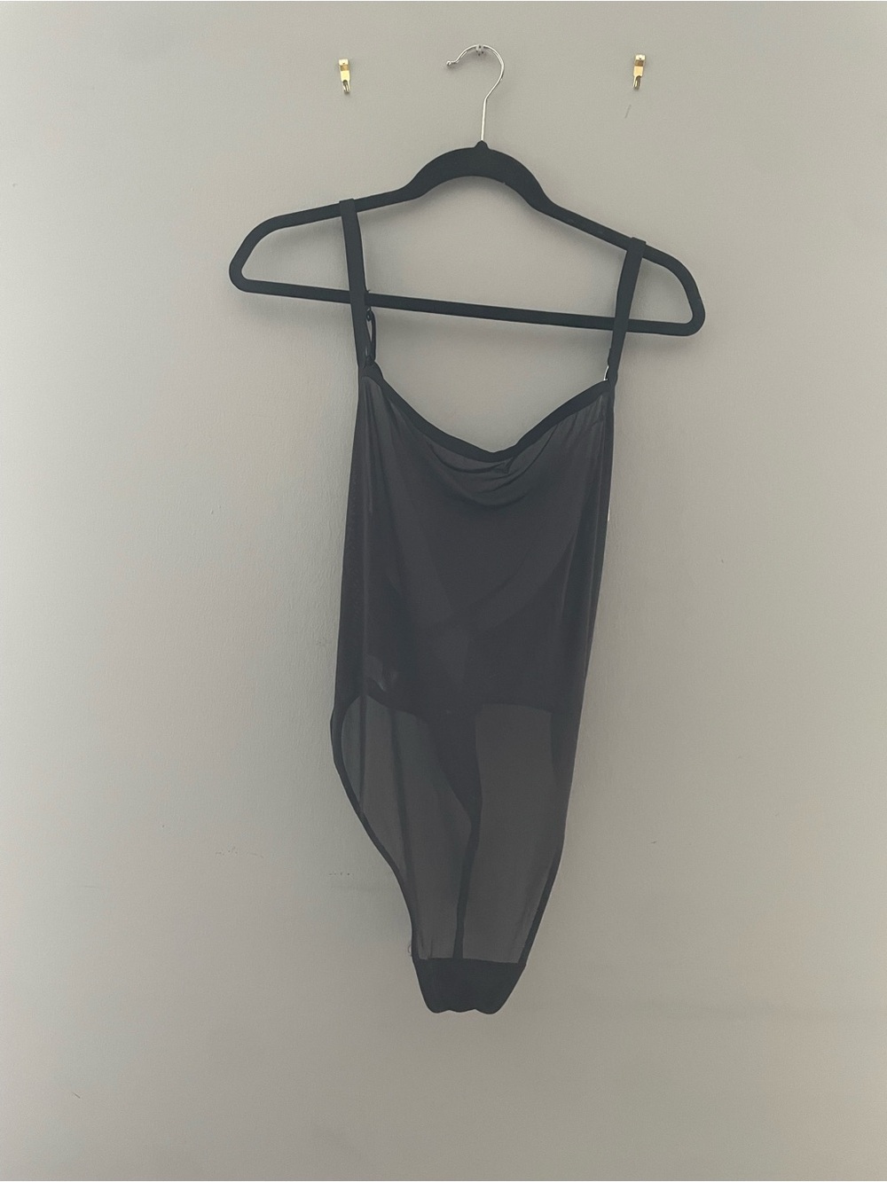 Black Sheer Bodysuit